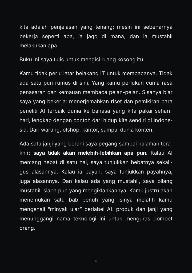 Halaman 6 buku Paham AI dari Nol
