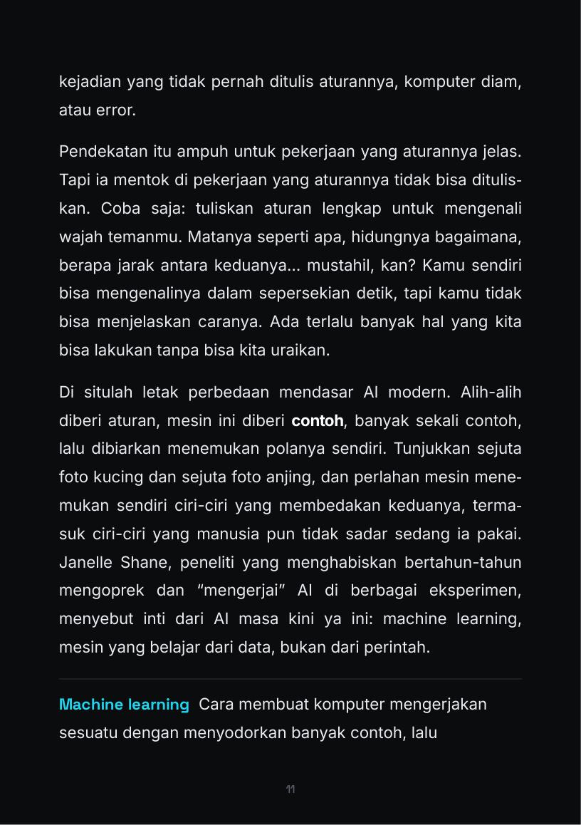 Halaman 11 buku Paham AI dari Nol