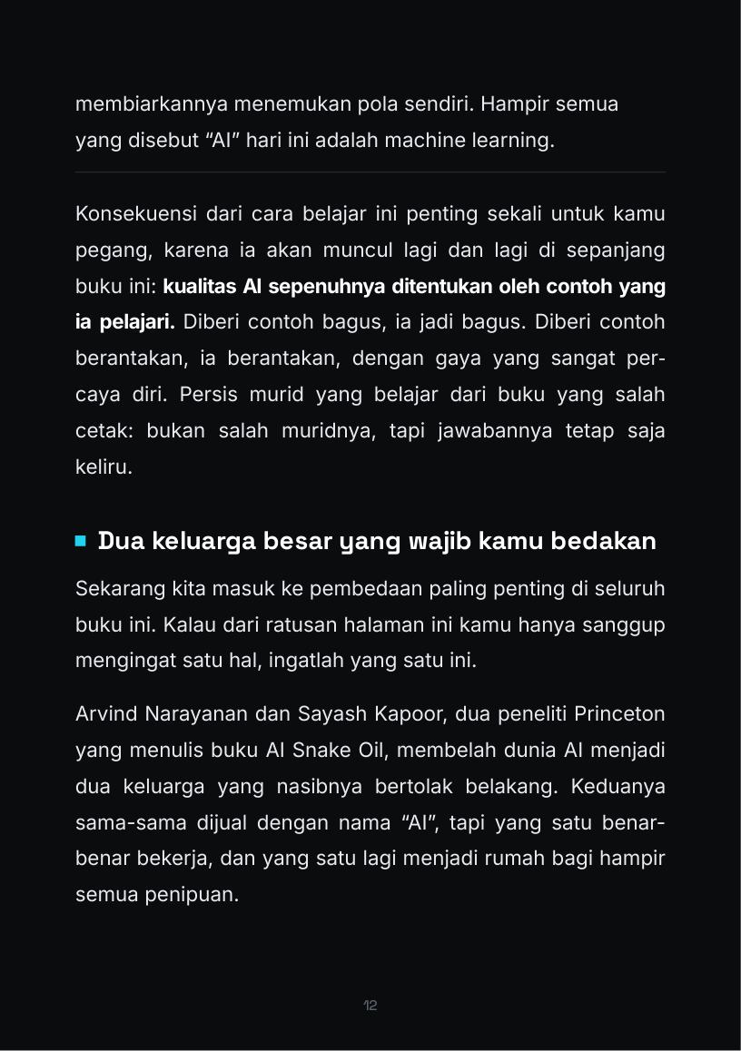 Halaman 12 buku Paham AI dari Nol