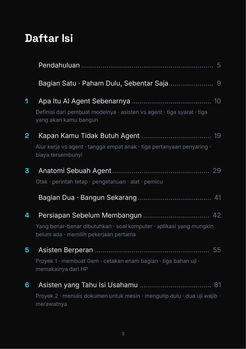 Halaman 3 buku AI Agent