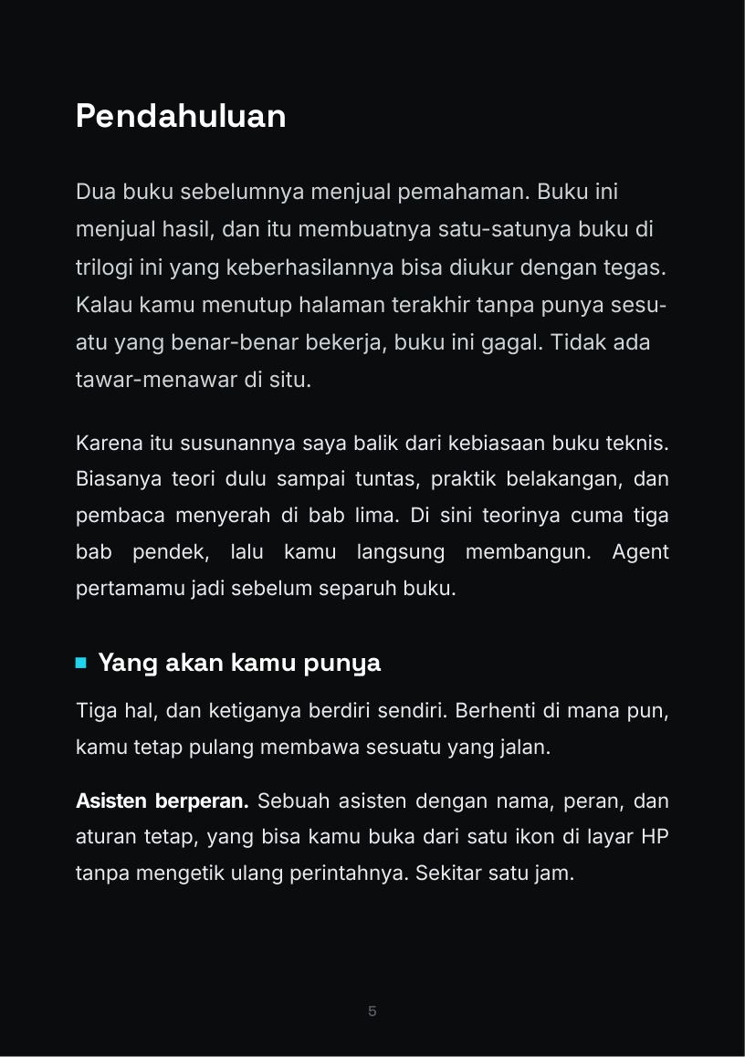 Halaman 5 buku AI Agent