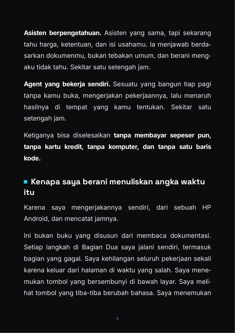 Halaman 6 buku AI Agent