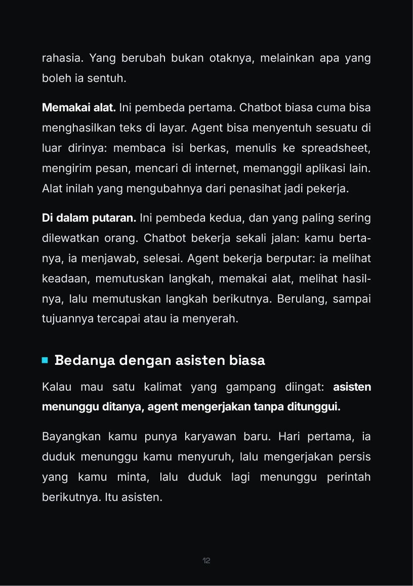 Halaman 12 buku AI Agent