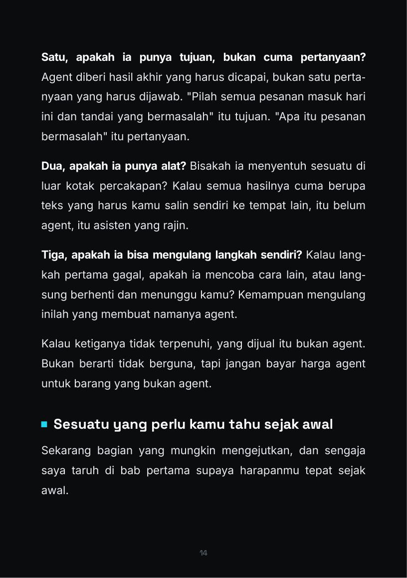 Halaman 14 buku AI Agent