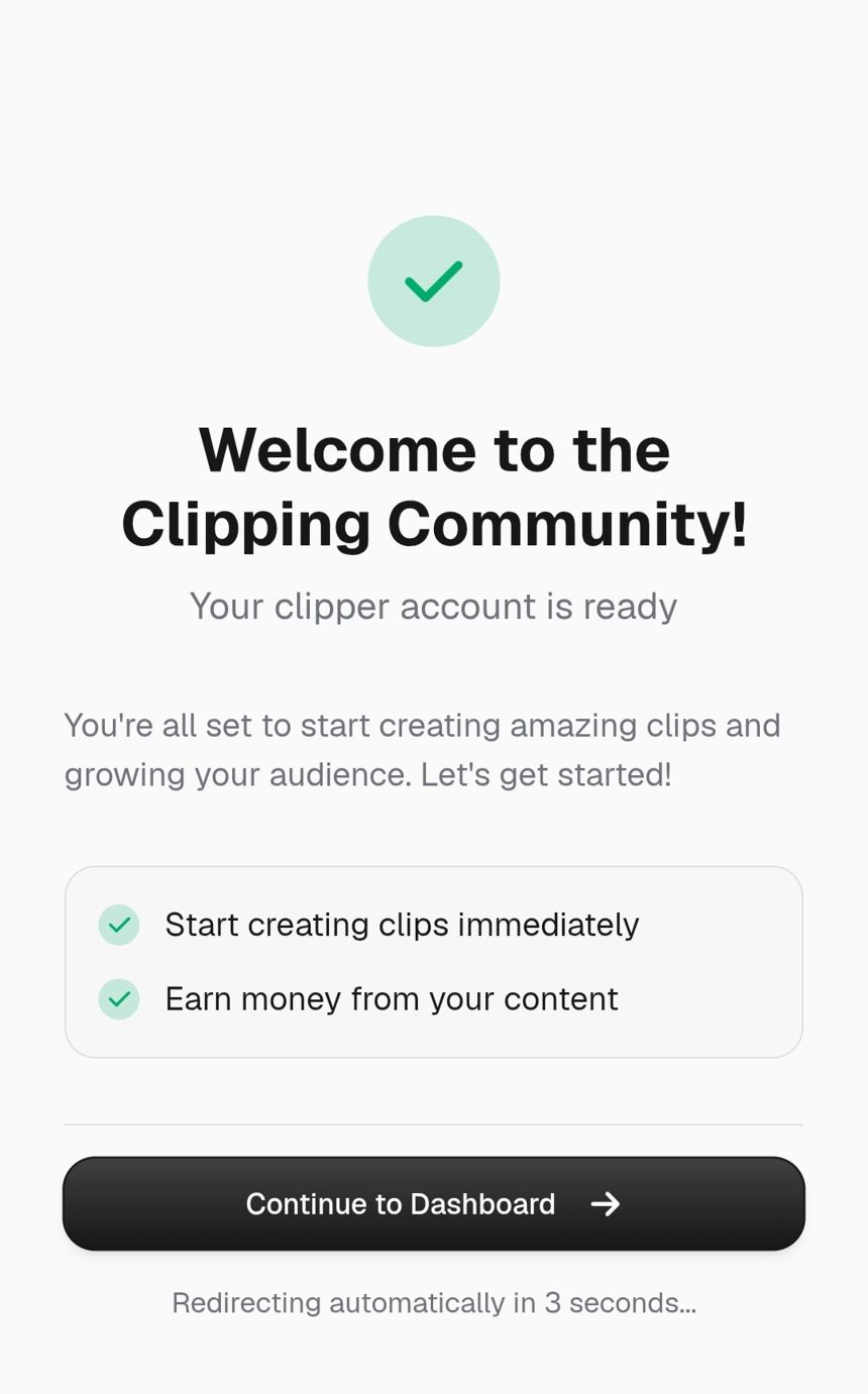 Welcome to the Clipping Community - akun siap digunakan