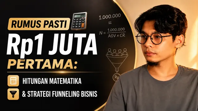 Materi BiB: Rumus Pasti Rp1 Juta Pertama — Hitungan Matematika & Strategi Funneling Bisnis